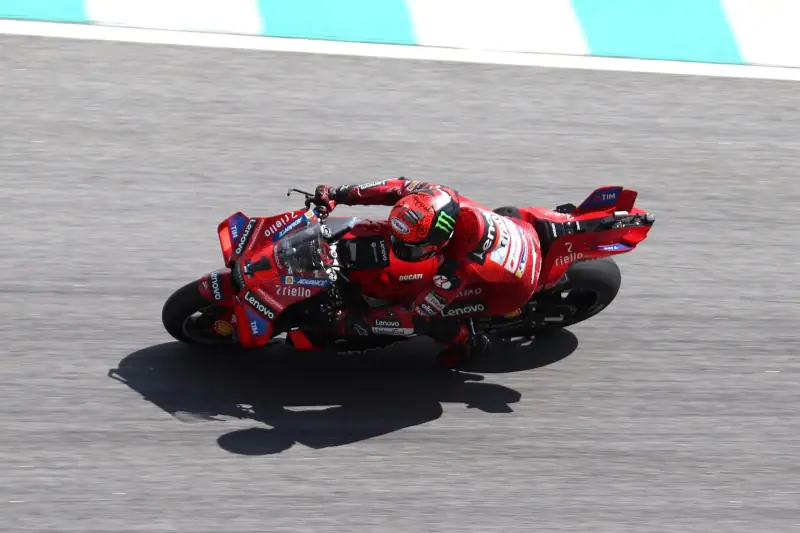 Ducati MotoGP : bike in action on track (2024)