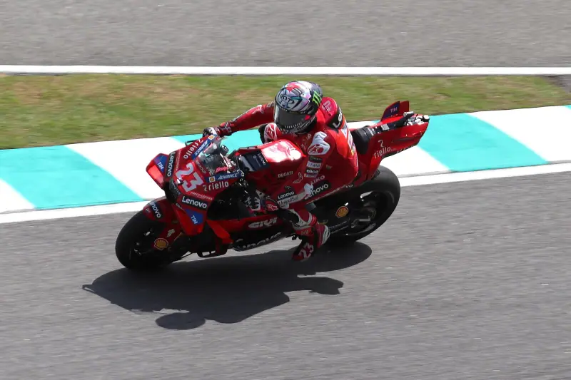 Ducati Lenovo-motor van Enea Bastianini tijdens de MotoGP Grand Prix van Maleisië 2024