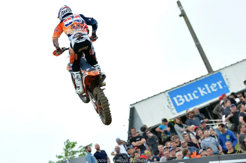 Motocross : bike in full action (2016)